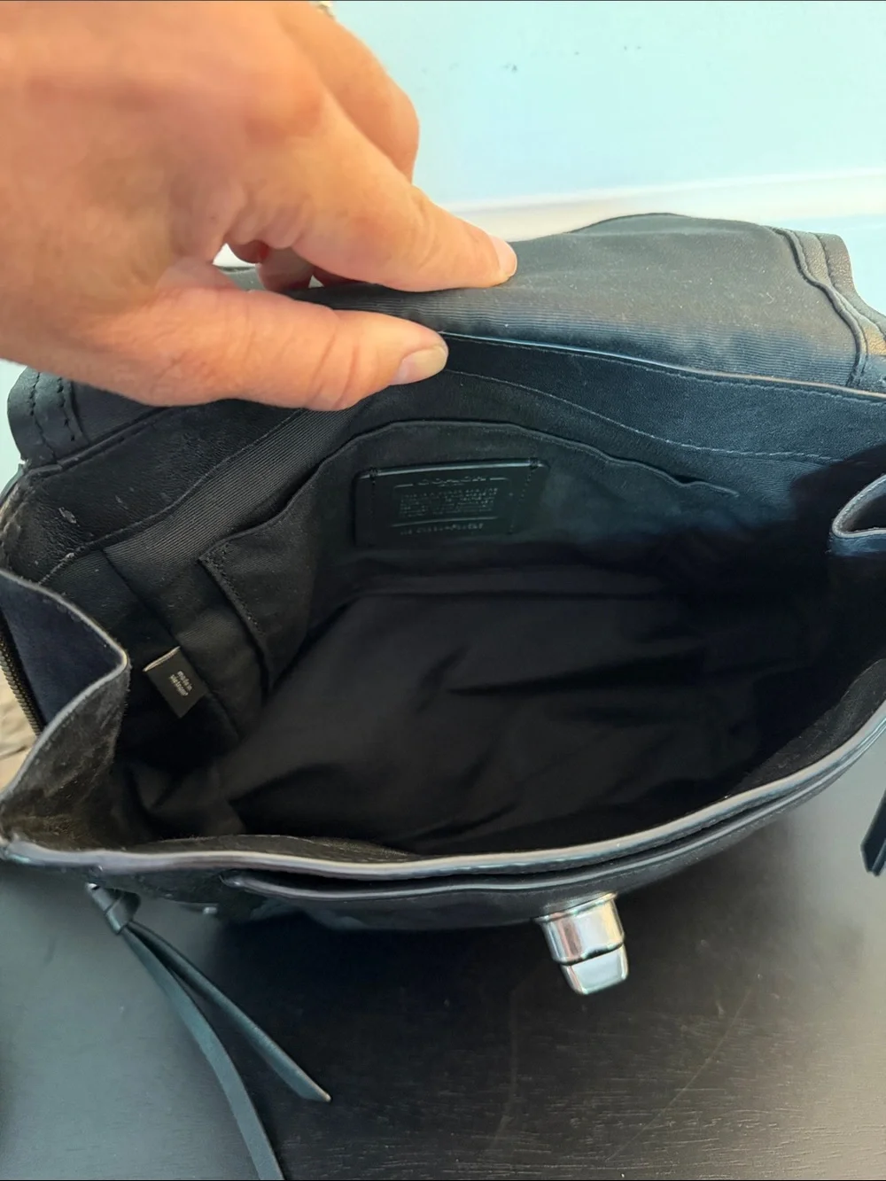 COACH Faye Convertible Backpack in black